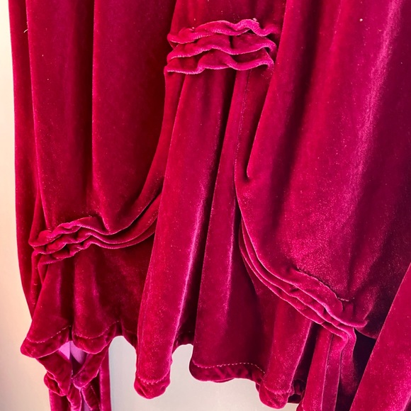 Homefrocks Silk Velvet Womens Tunic High Low Hemline - Picture 10 of 15